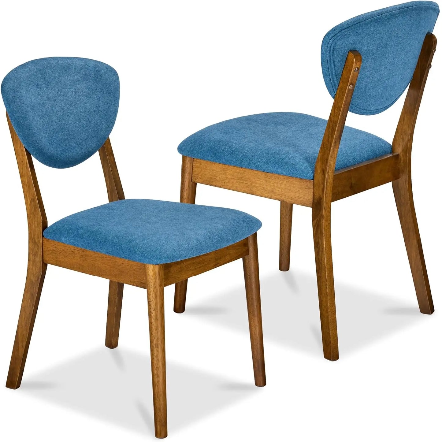 Dining Chairs Set of 2 Mid-Century Modern Upholstered