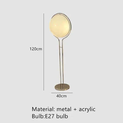 Decorative Floor Lamp Chrome Ball For Livingroom