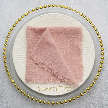 24 Pack Cotton Gauze Napkins For Wedding