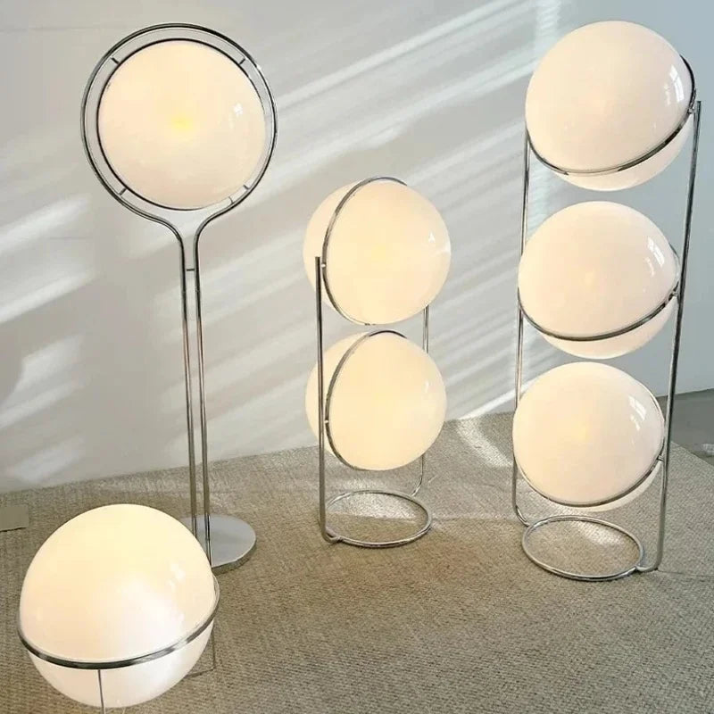 Decorative Floor Lamp Chrome Ball For Livingroom