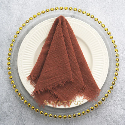 24 Pack Cotton Gauze Napkins For Wedding