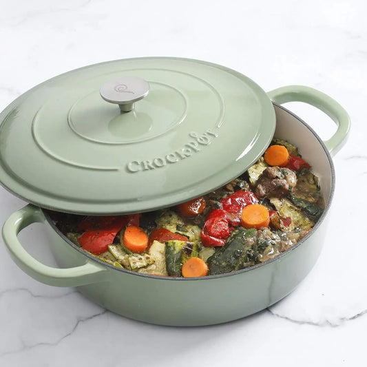 Enameled Cast Iron Braiser  For Oven & Stovetop for oven and stovetop.