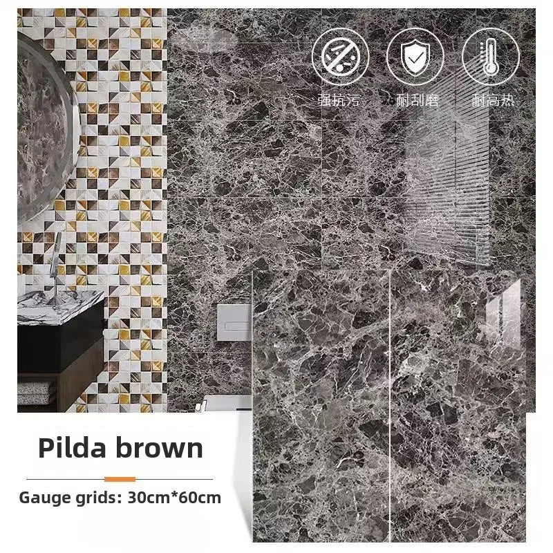 Self Adhesive Marble Stickers PVC Tiles Kitchen Bathroom