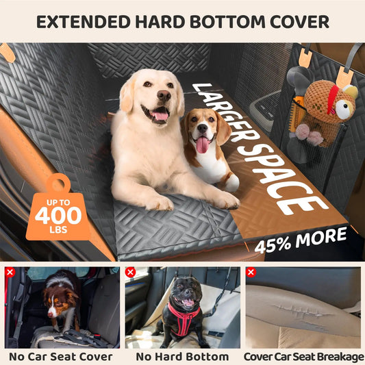 Car Rear Seat Dog Seat Cover Hard Bottom