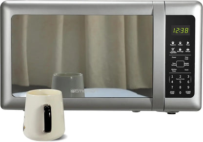 Silver Microwave Oven 700W Child Safe Lock