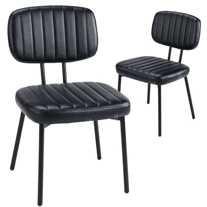 Faux Leather Modern Dining Chairs For Kitchen & Dining Room