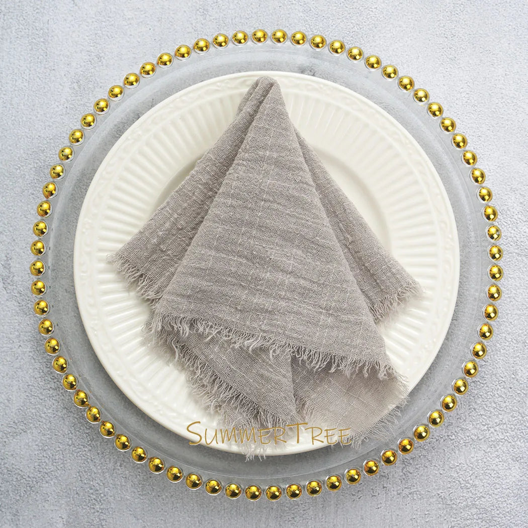 24 Pack Cotton Gauze Napkins For Wedding
