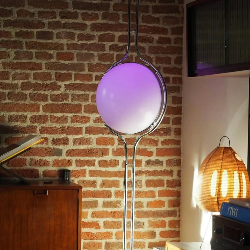 Modern Chrome Floor Lamp Standing Living Room