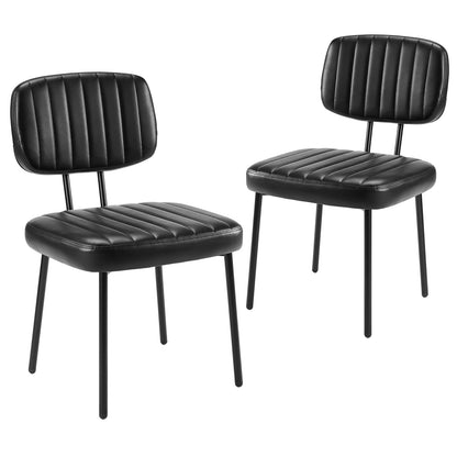 Faux Leather Modern Dining Chairs For Kitchen & Dining Room