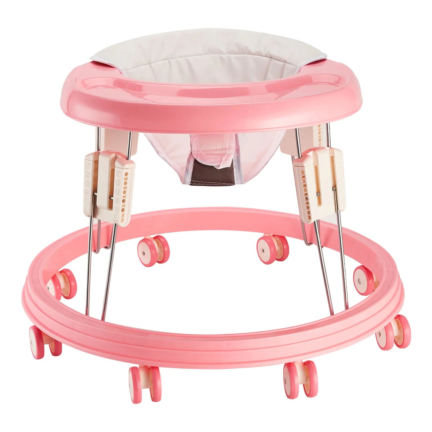 Baby Walker Foldable Multi-Function Anti-Rollover Walker Brake Design