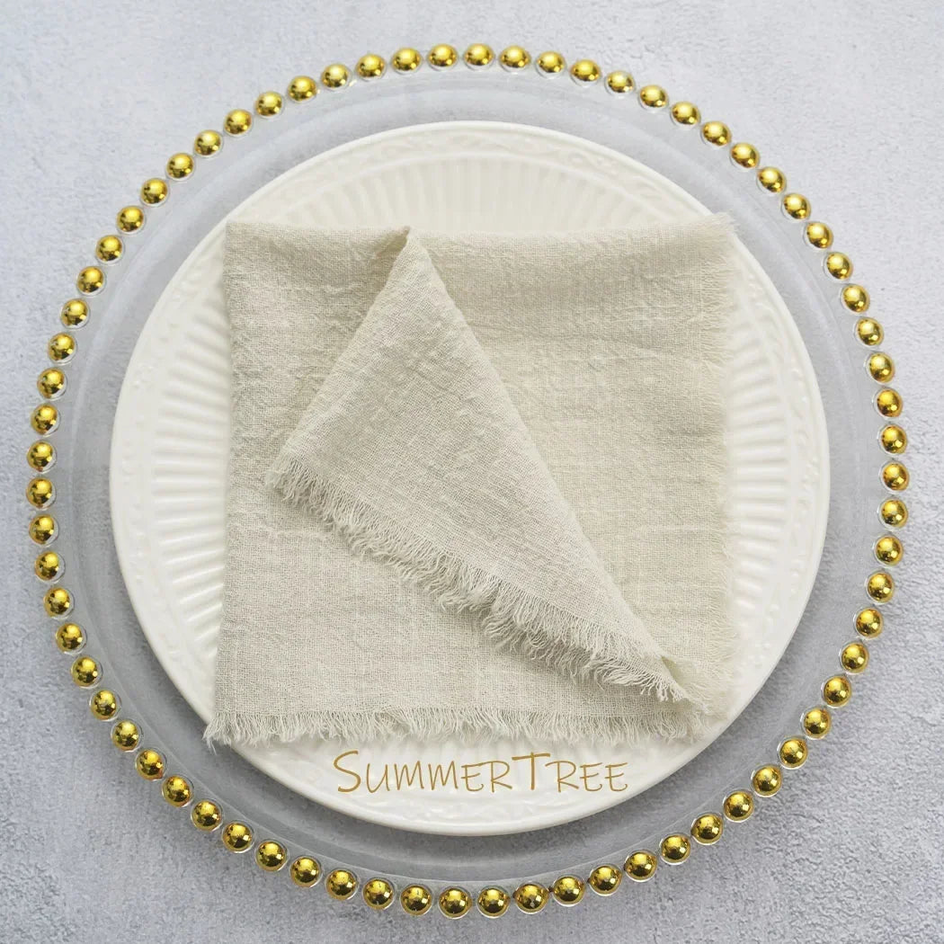 24 Pack Cotton Gauze Napkins For Wedding