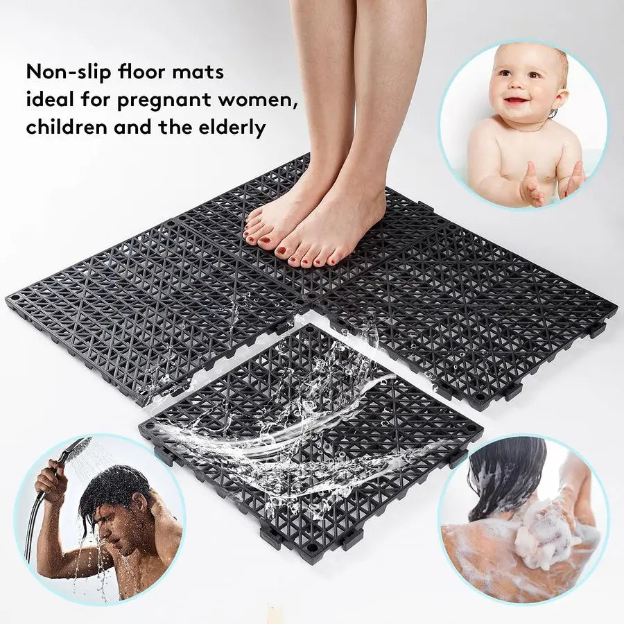 Interlocking Rubber Drainage Mats For Outside Deck