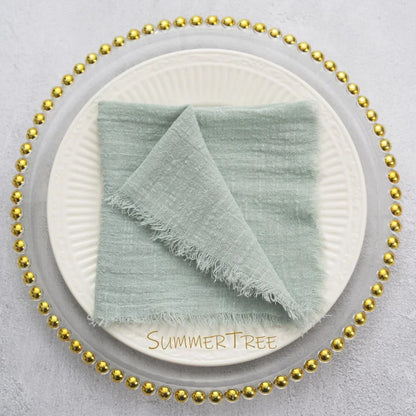 24 Pack Cotton Gauze Napkins For Wedding