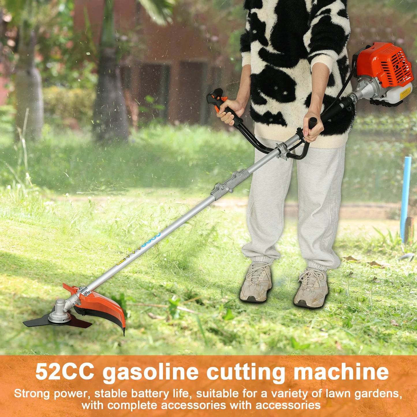 2 in 1 Gas Powered Weed Wacker & Hedge Trimmer