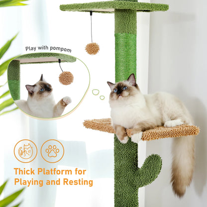 Cat Tree Cactus Tower Indoor Scratching Post