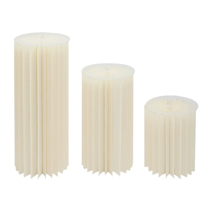 3PCS Wedding Party Flower Stand Cylinder Dessert Table