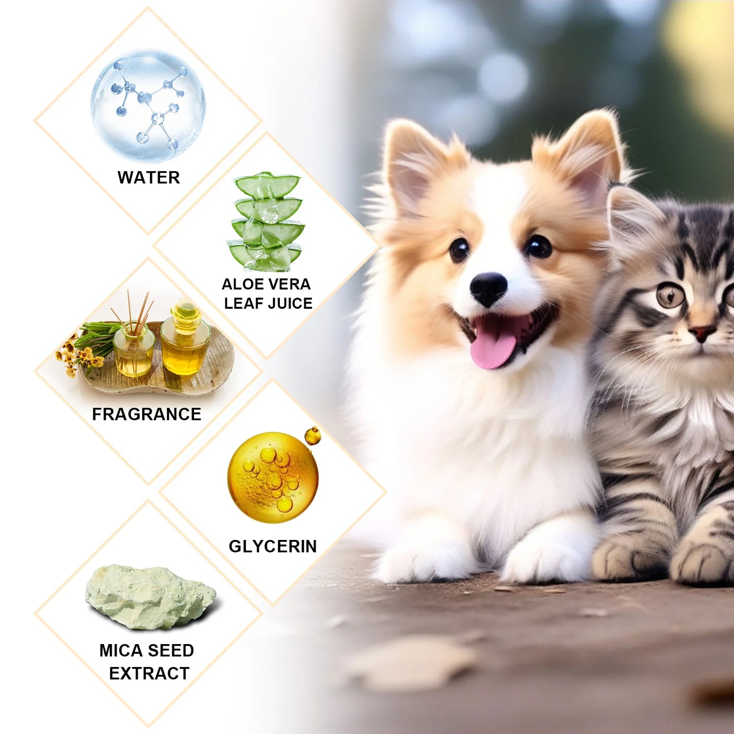 Dog Wash Shampoo Flea & Mite Killer Dirt Removal