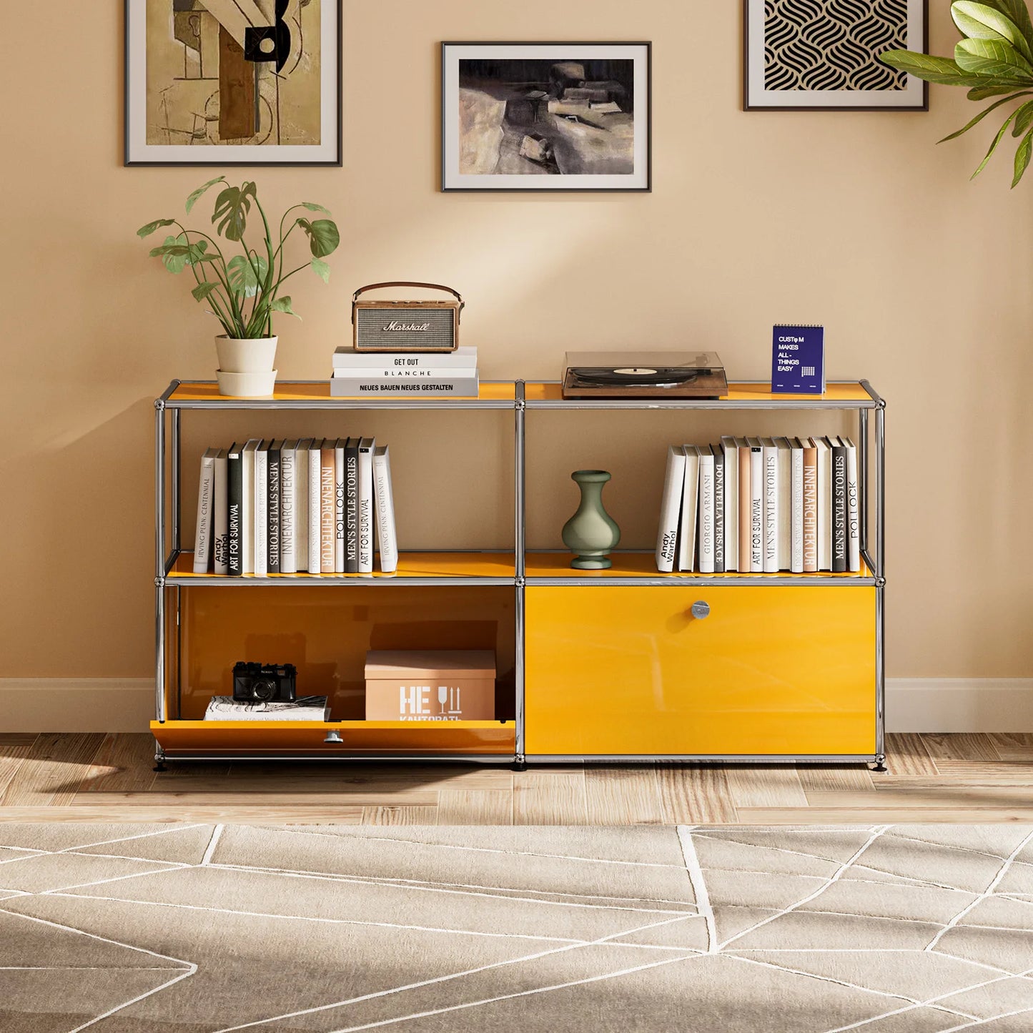 Modern Storage Cabinet Versatile Free-Standing Organizer For Bedroom