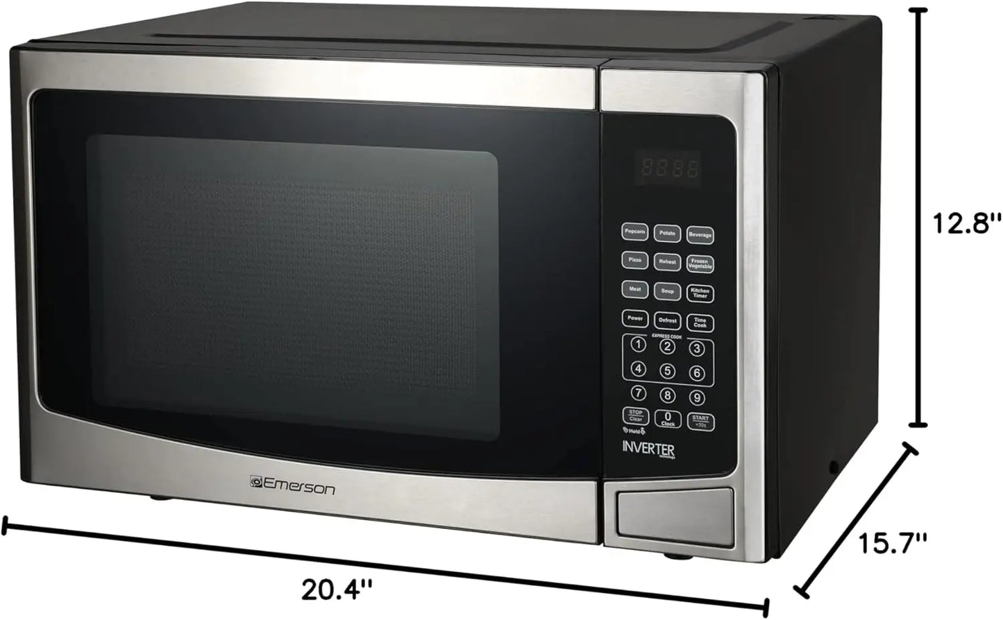 Microwave Oven LED Display 1000W 10 Power Levels