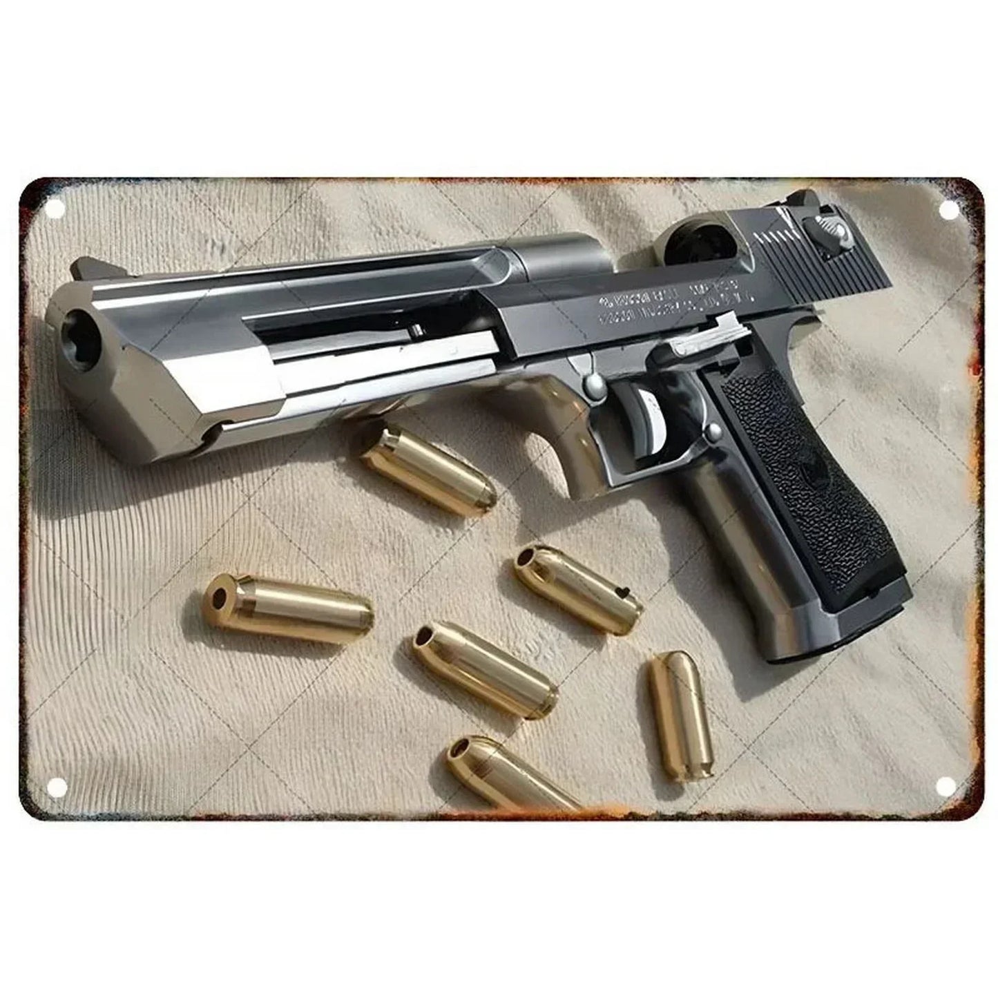 Pistol Metal Signs Military Flair Bar & Club