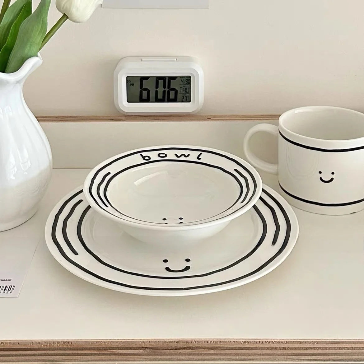 Ceramic Hand Painted Tableware Set For Breakfast & Meals