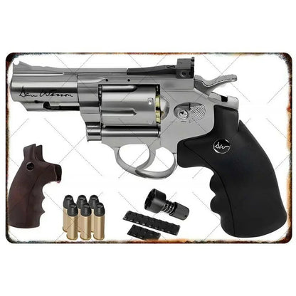Pistol Metal Signs Military Flair Bar & Club