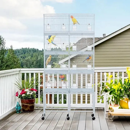 Parrot Playstand With Wheels Bird Cage Stand And Ladder