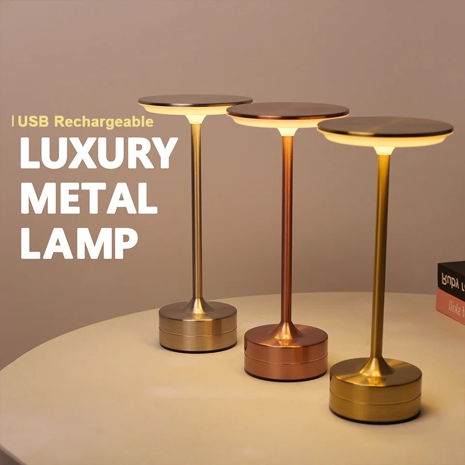 LED Table Lamp Touch Sensor Portable Bedroom Reading Lamp