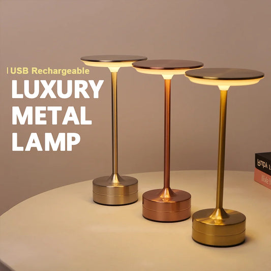 LED Table Lamp Touch Sensor Portable Bedroom Reading Lamp