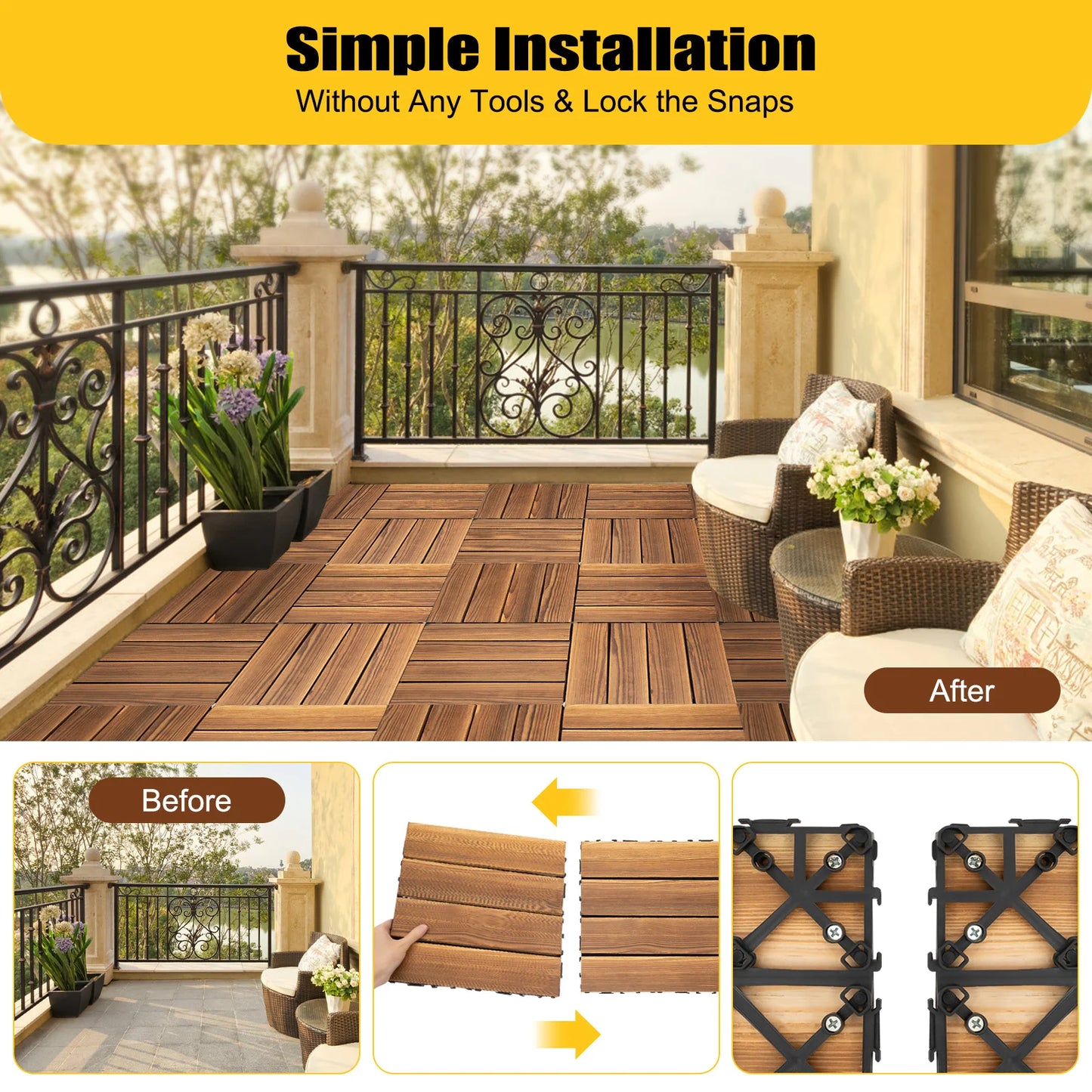 Wood Flooring Tiles Patio Bedrooms Gardens Outdoors