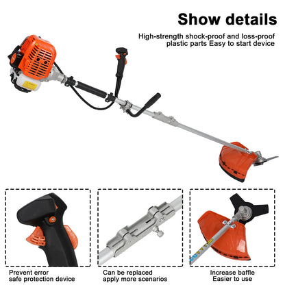 2 in 1 Gas Powered Weed Wacker & Hedge Trimmer