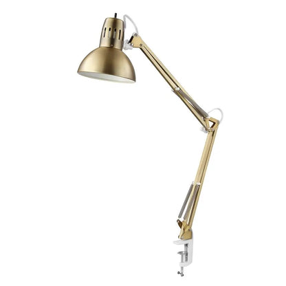 Electric MultiJoint Desk Lamp With Metal Clamp And Switch