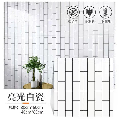 Self Adhesive Marble Stickers PVC Tiles Kitchen Bathroom