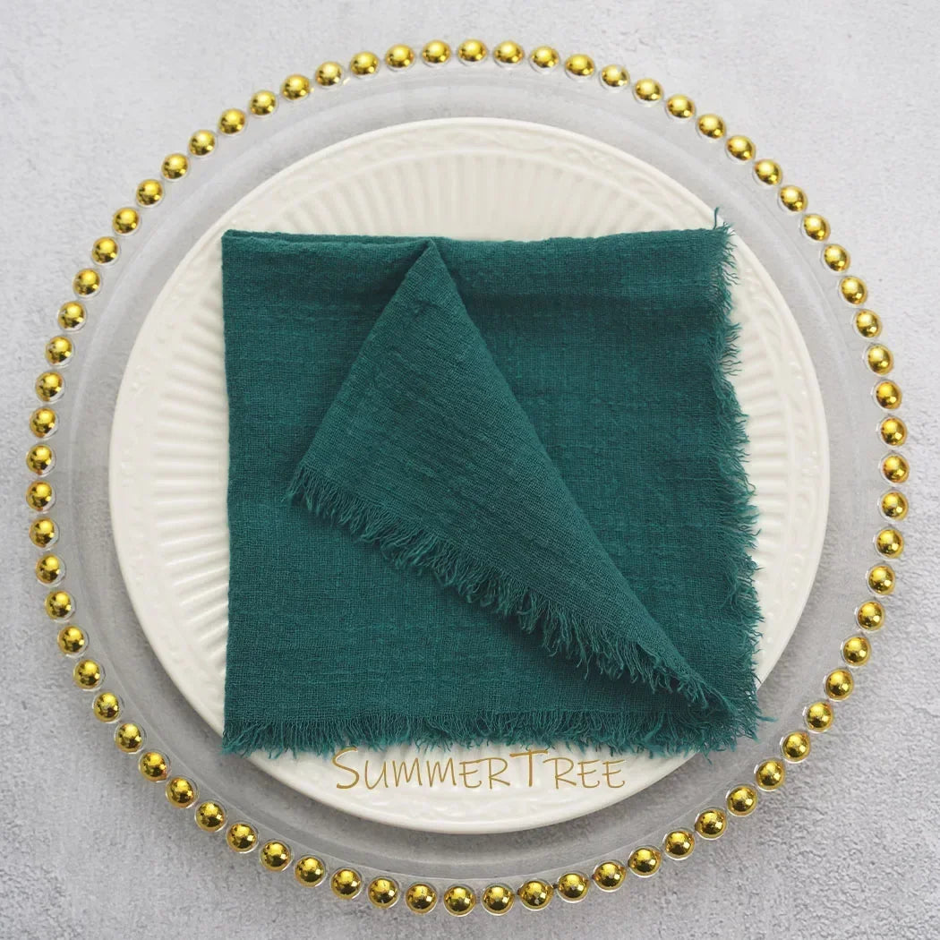 24 Pack Cotton Gauze Napkins For Wedding
