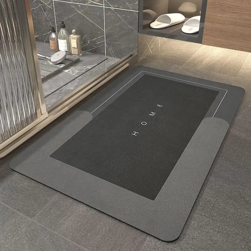 Super Absorbent Non-Slip Bathroom Floor Mat Quick Dry