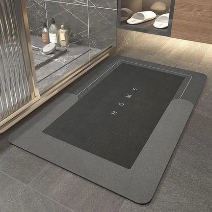 Super Absorbent Non-Slip Bathroom Floor Mat Quick Dry