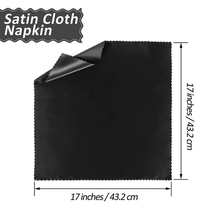 100 Pack Satin Napkins Square Dinner Napkins