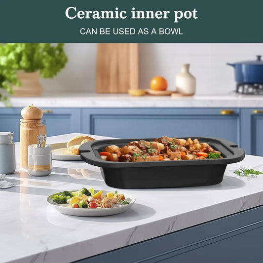 4-Quart Slow Cooker Crockpot For Family Need