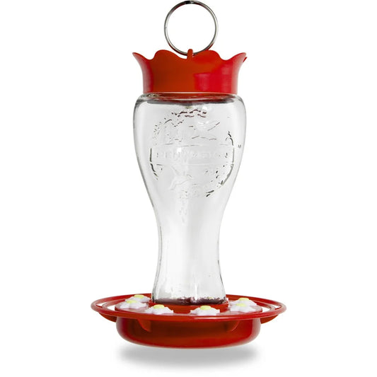 Glass Hummingbird Feeder Bee Resistant Easy Clean For Outdoors