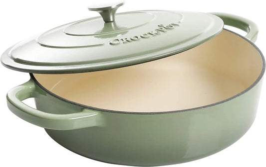 Enameled Cast Iron Braiser  For Oven & Stovetop for oven and stovetop.