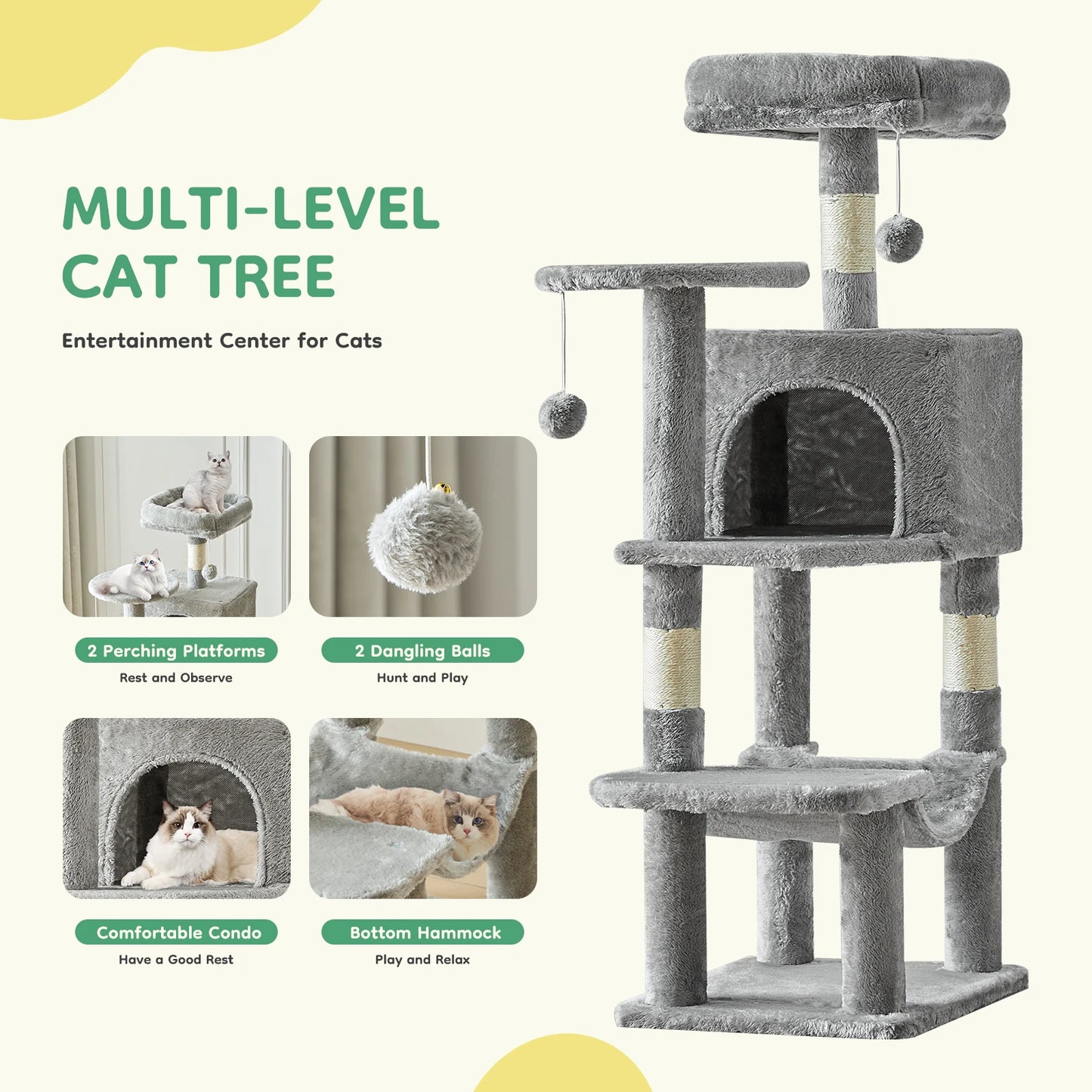 Tall Indoor Tree Tower Indoor Scratching Post