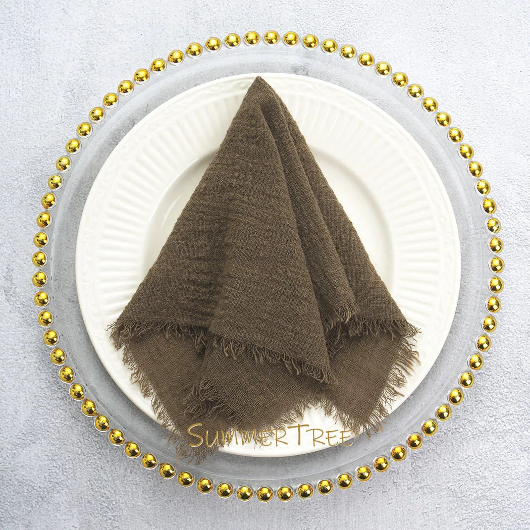 24 Pack Cotton Gauze Napkins For Wedding