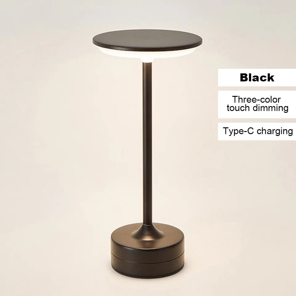 LED Table Lamp Touch Sensor Portable Bedroom Reading Lamp