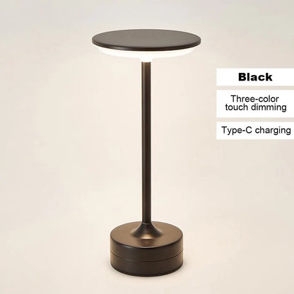 LED Table Lamp Touch Sensor Portable Bedroom Reading Lamp