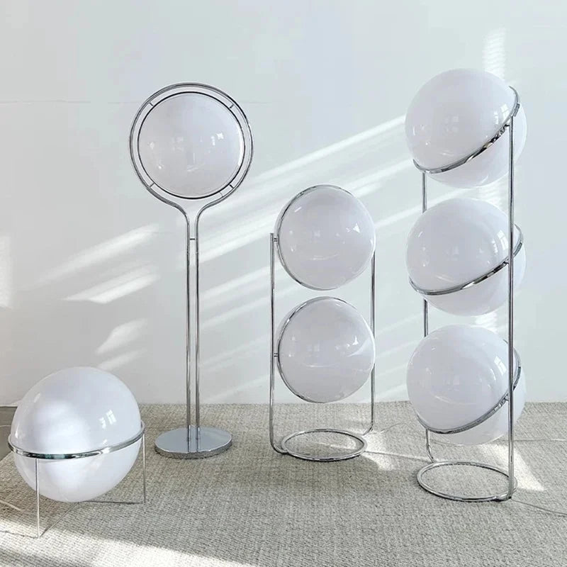 Decorative Floor Lamp Chrome Ball For Livingroom