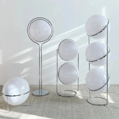 Decorative Floor Lamp Chrome Ball For Livingroom