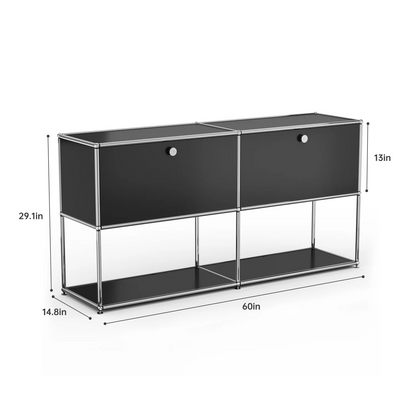 Modern Storage Cabinet Versatile Free-Standing Organizer For Bedroom
