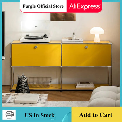 Modern Storage Cabinet Versatile Free-Standing Organizer For Bedroom