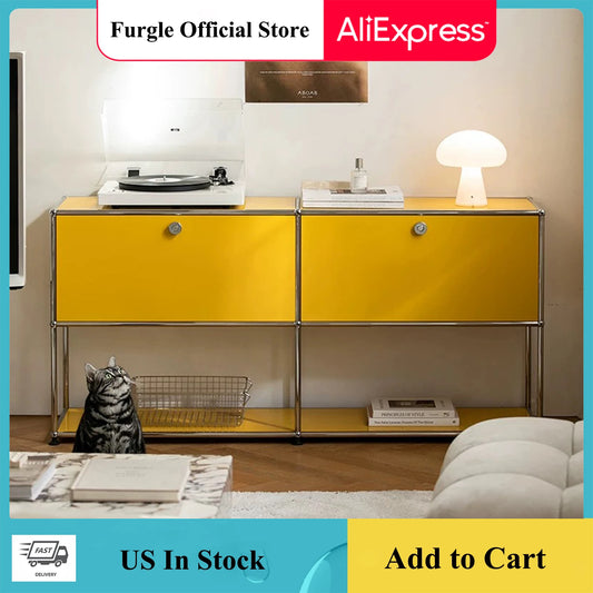 Modern Storage Cabinet Versatile Free-Standing Organizer For Bedroom
