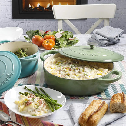 Enameled Cast Iron Braiser  For Oven & Stovetop for oven and stovetop.